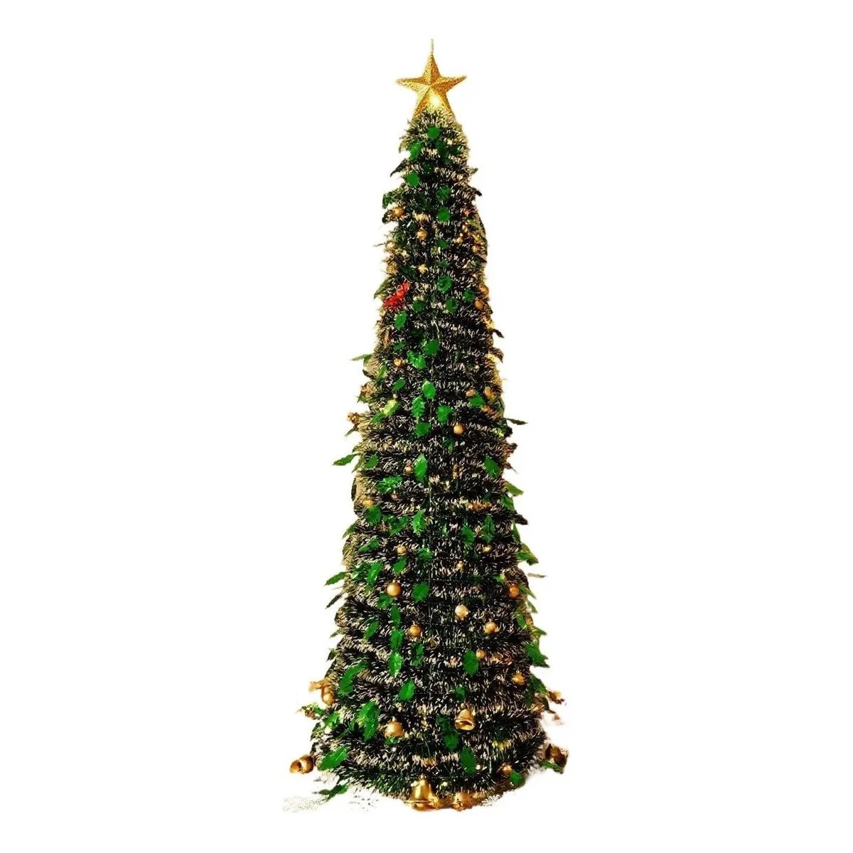 Árvore De Natal 1,5m Dobrável Decorativa Verde