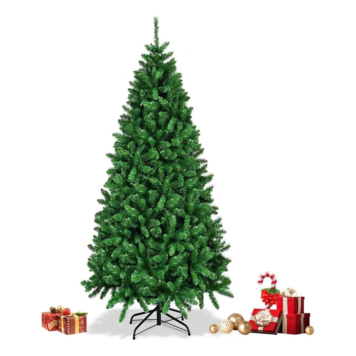 Árvore De Natal Artificial Verde De 1.8m Com 1000 Galhos
