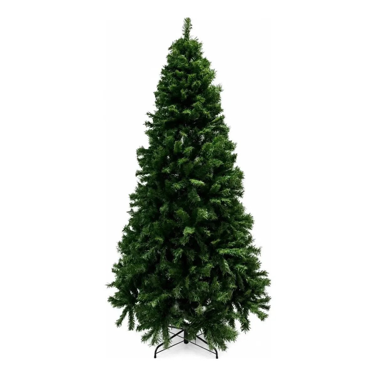 Árvore de Natal Grande 2,10m Verde-escuro com Base 1.087 Galhos
