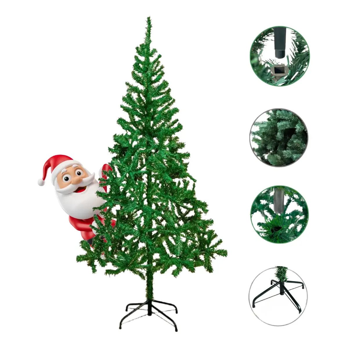 Árvore De Natal Luxo 2,10m Tradicional 508 Galhos Flexível - Image 3