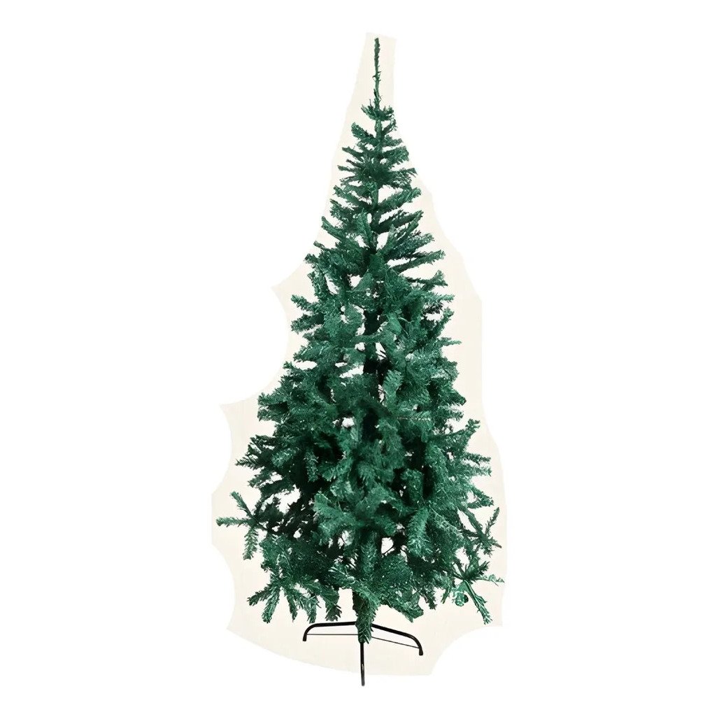 Árvore De Natal Pinheiro 2,10m 1.100 Galhos - Verde