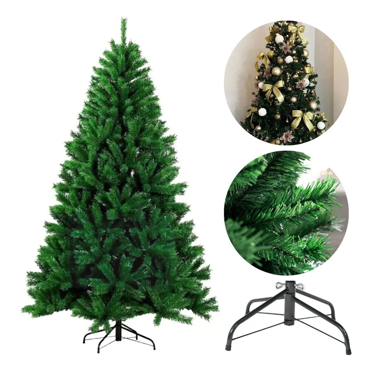 Arvore De Natal Pinheiro Luxo Gigante 210cm Bem Cheia 2,10m Premium