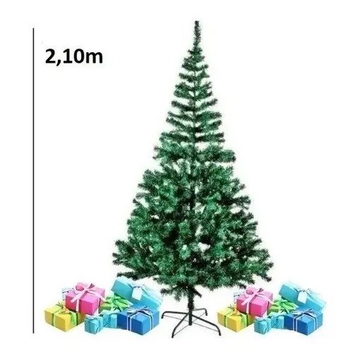 Árvore De Natal Pinheiro Tradicional Verde 2,10m 508 Galhos - Image 3