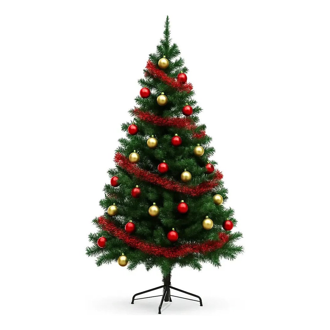 Árvore Natal Cheia Pinheiro Luxo 1000 Galhos 210cm Verde Verde-escuro - Image 4