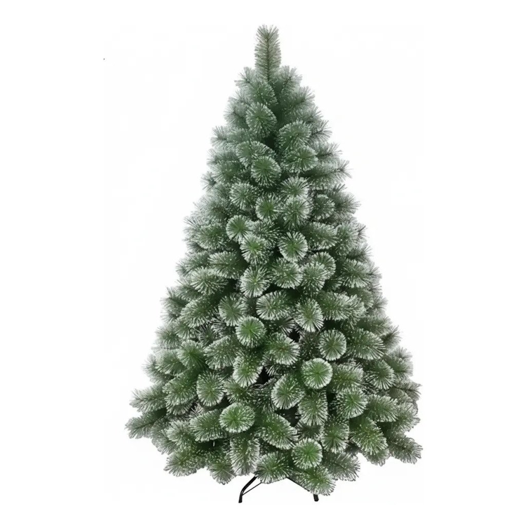 Árvore Pinheiro De Natal Luxo Verde E Neve 2,10m 700 Galhos